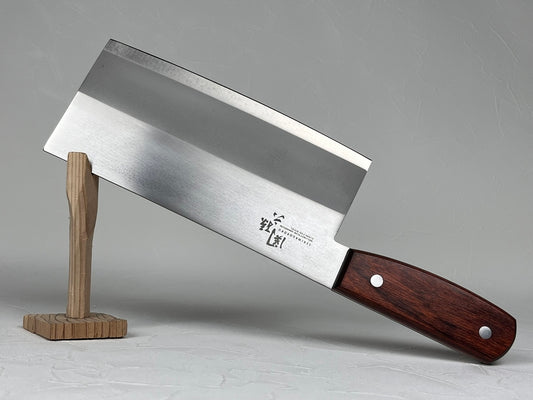 KAI Seki Magoroku 3mm thick Chinese cleaver 175 mm Mo.V steel brown handle