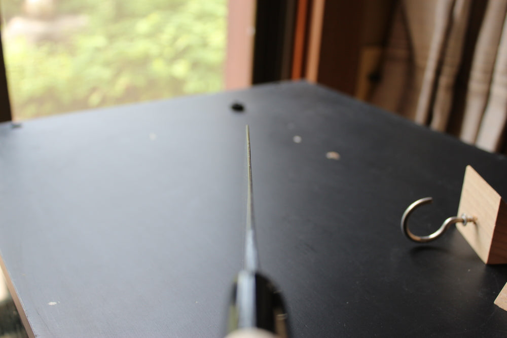 Kajibee kurouchi white steel 2 core Nakiri knife 165 mm Magnolia handle