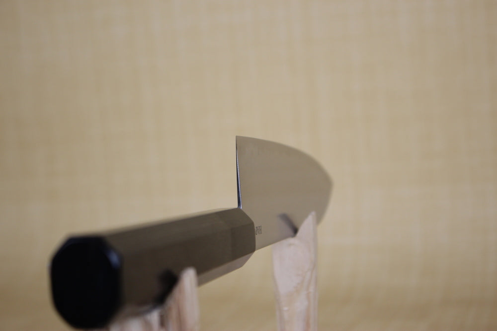 Kanjo HAP40 180 mm Santoku knife Japanese style octagon Gray Handle