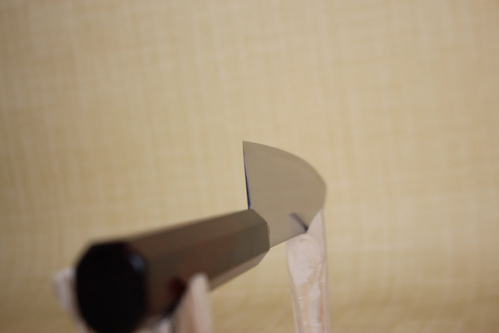 Kanjo HAP40 180 mm Santoku knife Japanese style octagon Red Handle