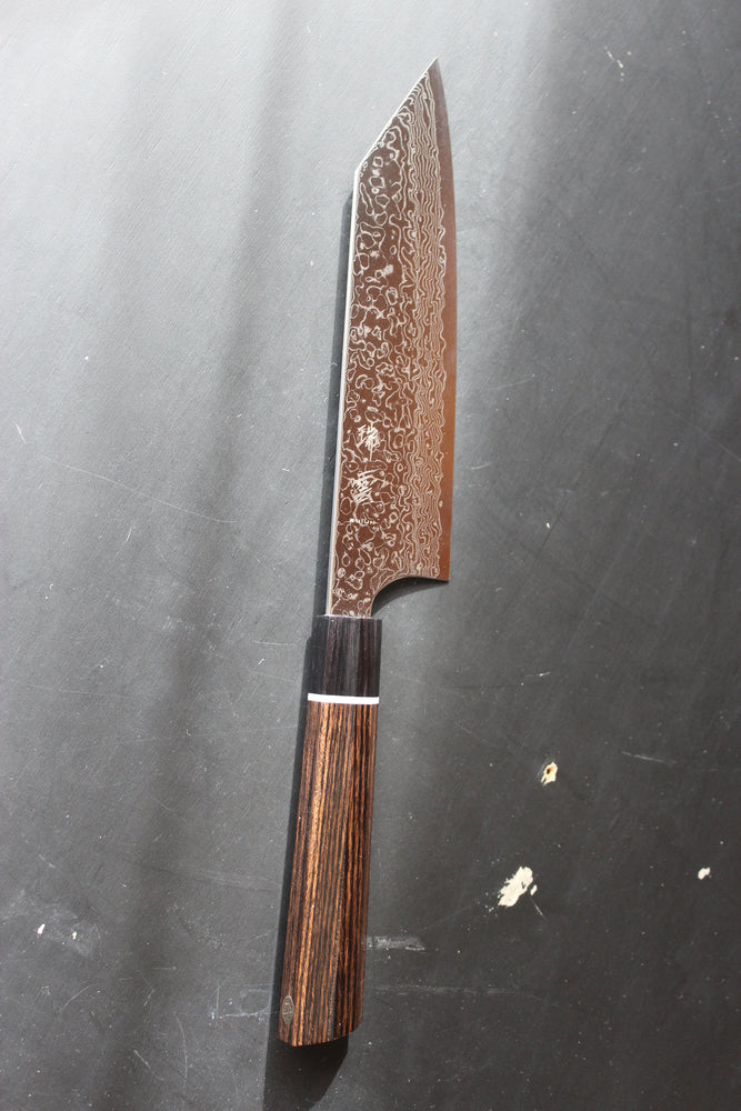 Seki Kanetsugu Zuiun SG2/R2 powder steel Bunka knife 180 mm 64 damascus USA