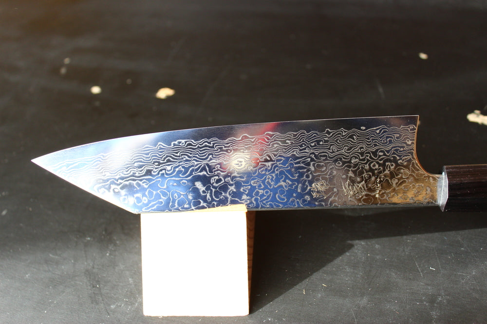 Seki Kanetsugu Zuiun SG2/R2 powder steel Bunka knife 180 mm 64 damascus USA