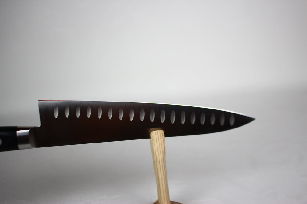Seki Souma Molybdenum steel Hollow Gyuto chef knife 210 mm Black handle US stock