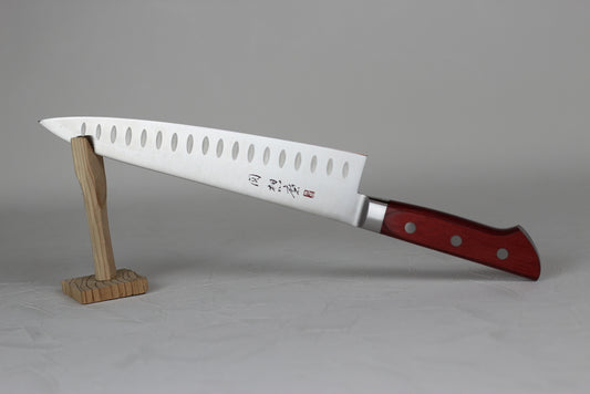 Seki Souma Molybdenum steel Hollow Gyuto chef knife 210 mm Red handle US stock
