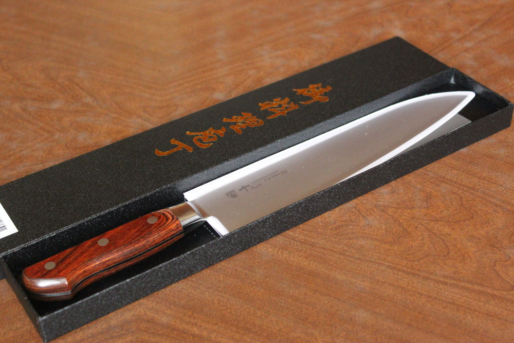 Kyoto Tamahagane 63 layer Damascus Molybdenum steel Chef's knife 240 mm US stock