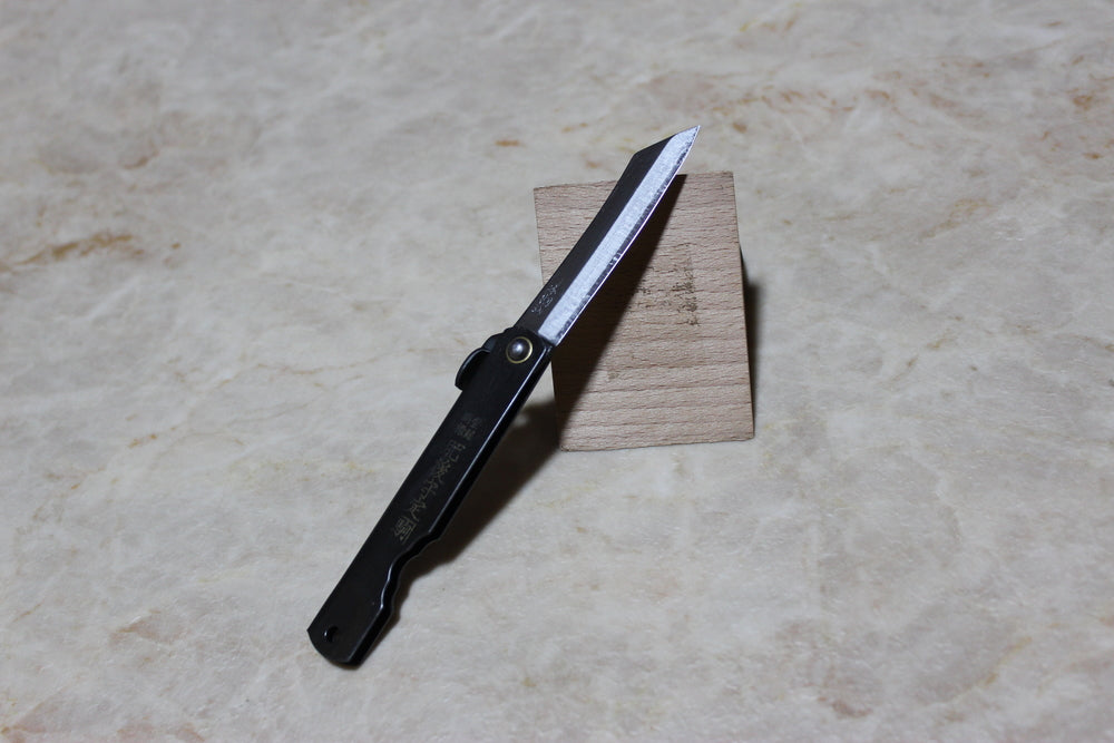 Higonokami Folding pocket knife SK steel warikomi black handle 160 mm US stock