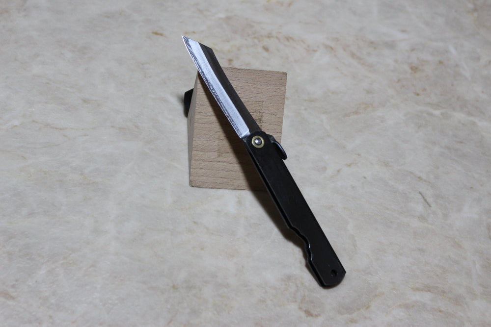 Higonokami Folding pocket knife SK steel warikomi black handle 160 mm US stock