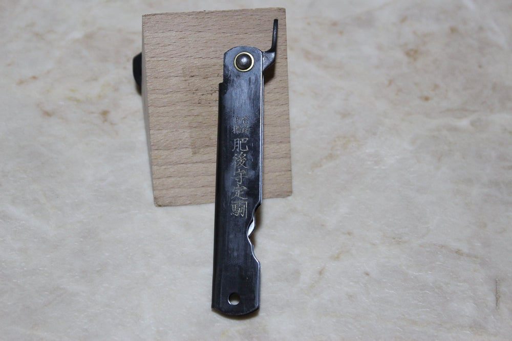Higonokami Folding pocket knife SK steel warikomi black handle 160 mm US stock