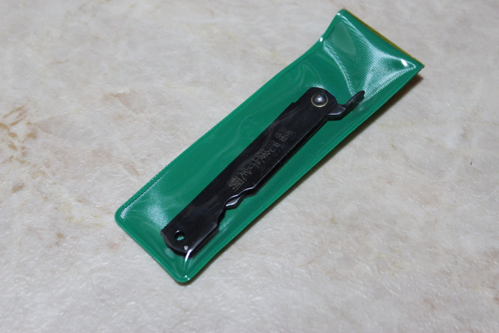 Higonokami Folding pocket knife SK steel warikomi black handle 160 mm US stock