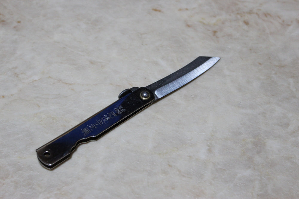 Higonokami Japanese Folding Pocket Knife Full SK steel Silver handle 160 mm