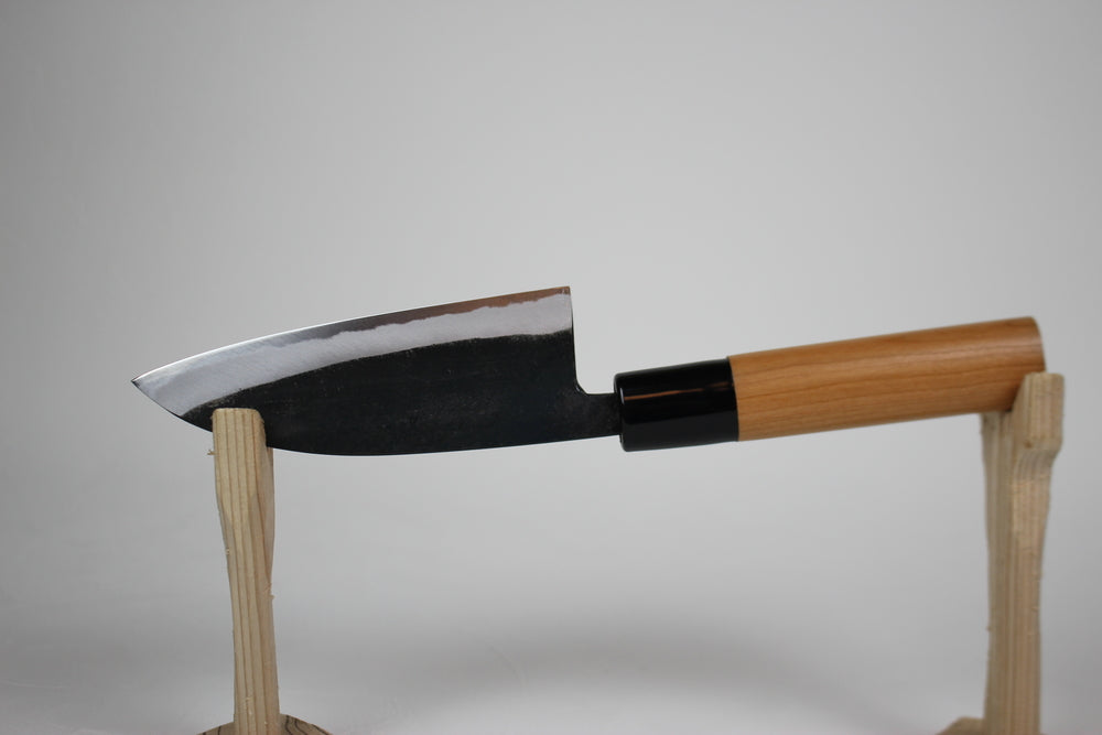 Daisuke Nishida Small fillet knife 110 mm white 1 steel core Kurouchi hand forge welding