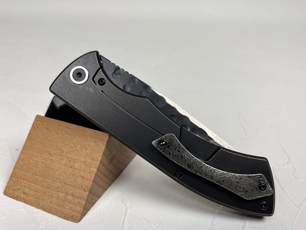 Nigara SG2 kurouchi tsuchime folding knife 96 mm edge length Carbon fiber handle