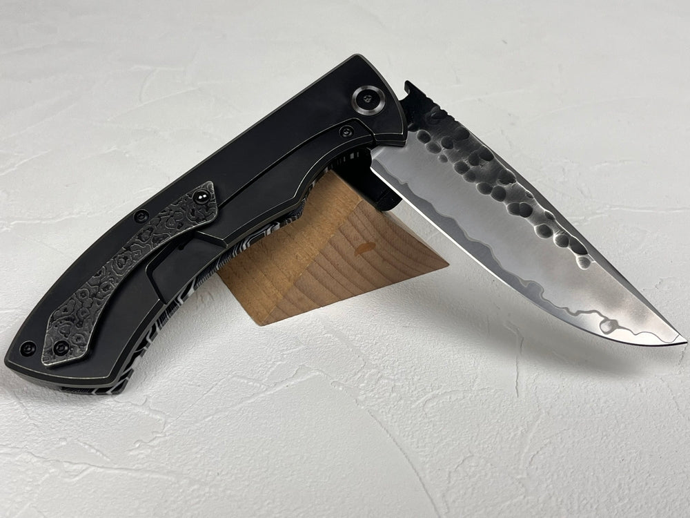 Nigara SG2 kurouchi tsuchime folding knife 96 mm edge length G10 handle