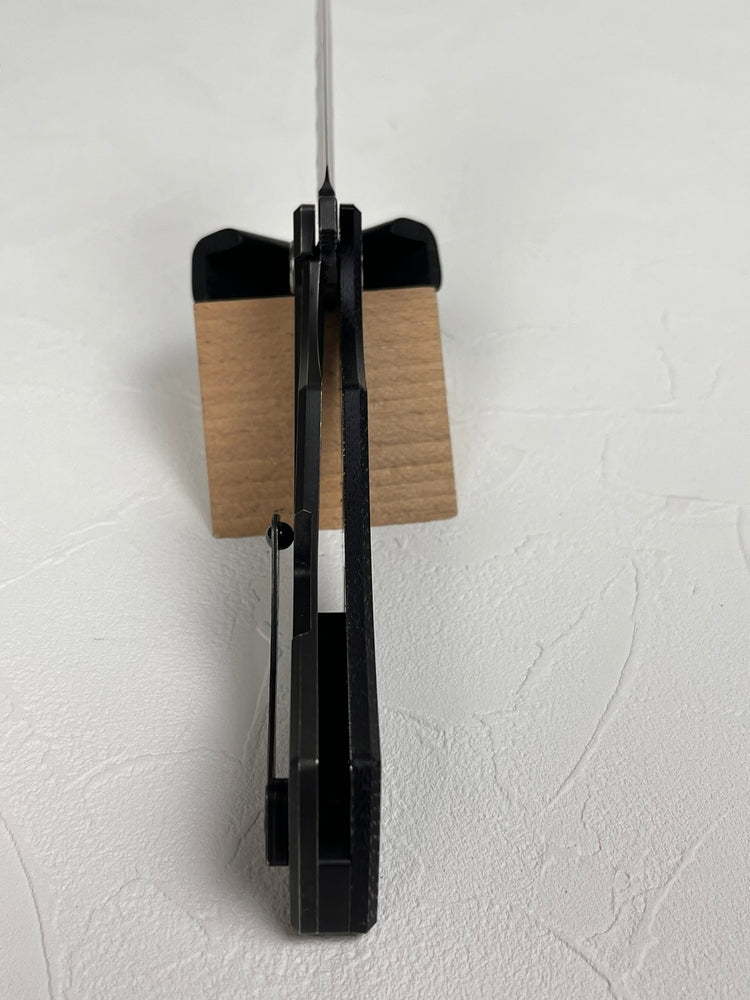 Nigara SG2 kurouchi tsuchime folding knife 96 mm edge length Micarta handle