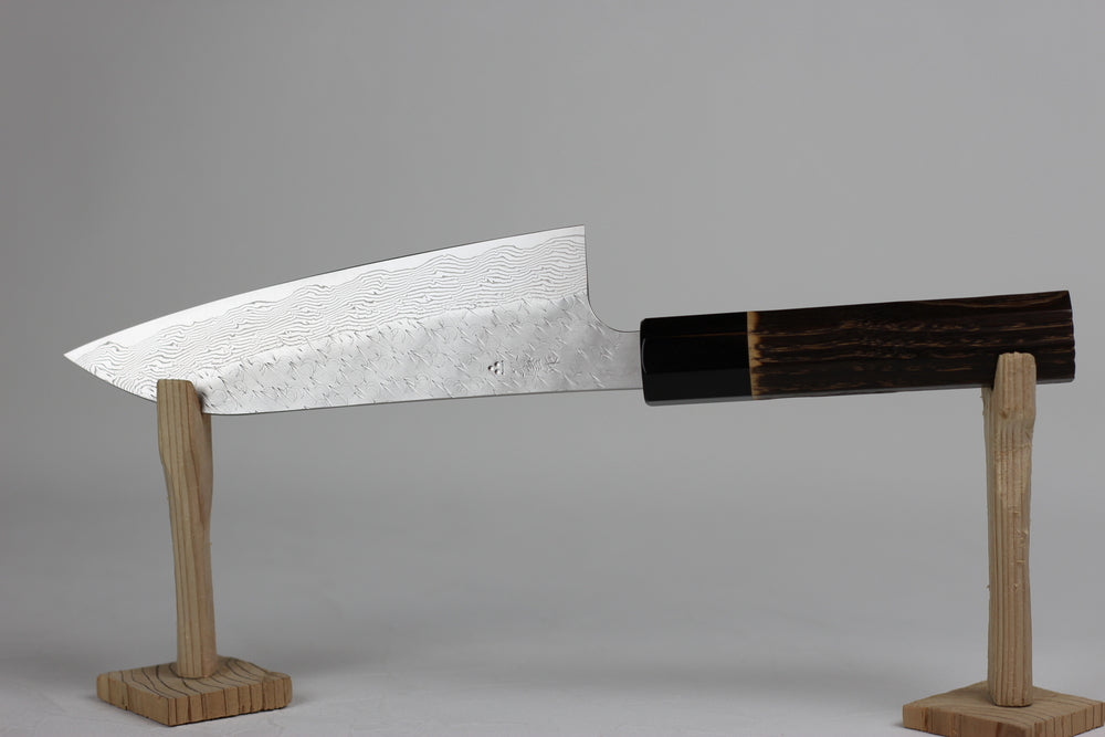 Nigara Hamono SPG STRIX Tsuchime Santoku knife 165mm