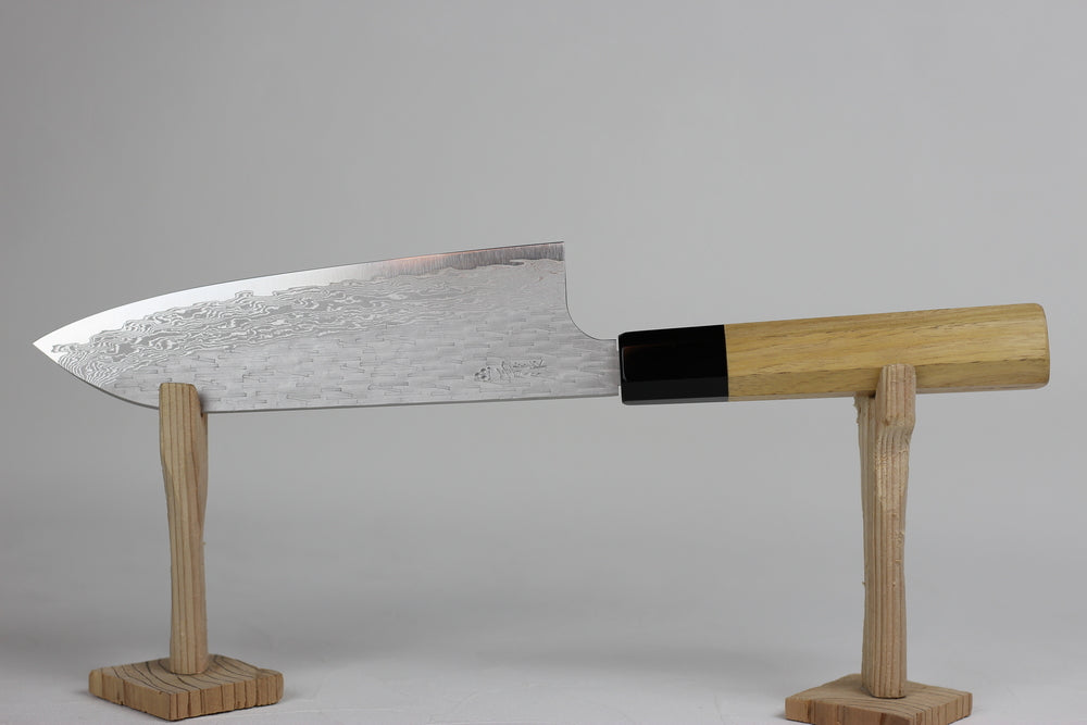 Nigara Hamono VG XEOS Tsuchime Santoku knife 170mm