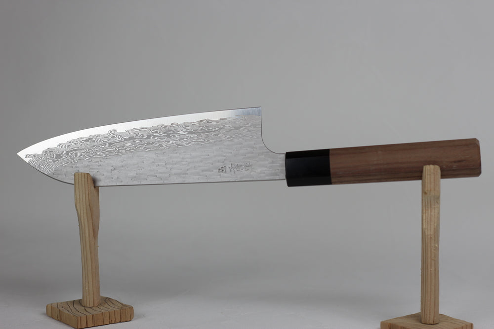 Nigara Hamono VG XEOS Tsuchime Santoku knife 170mm