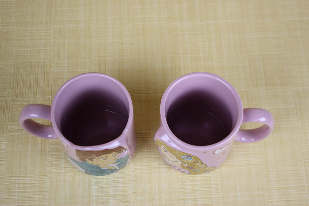 Disney princess Tangled Rapunzel & Flynn pair mug Disney gift sun art
