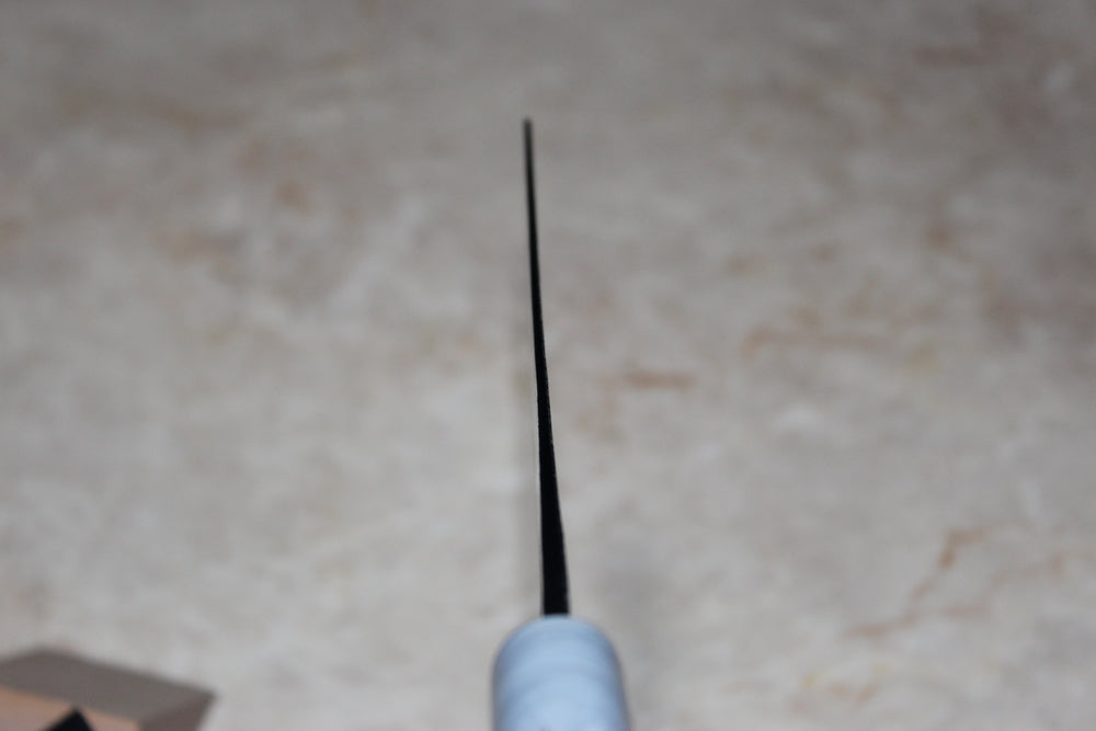 Japanese Kurouchi Nakiri knife white 1 steel 165 mm magnolia handle Tsukasa