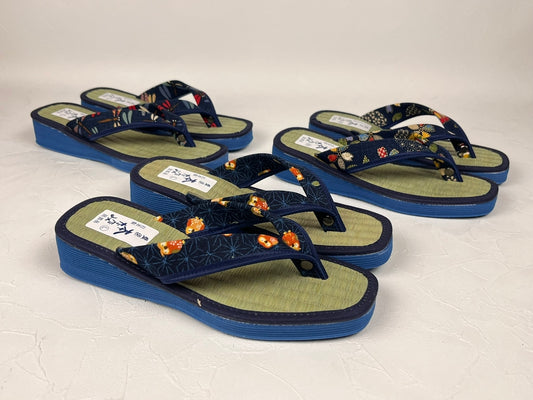 True Tatami Japanese rush grass used Women L size flipflop EVA sole sandal