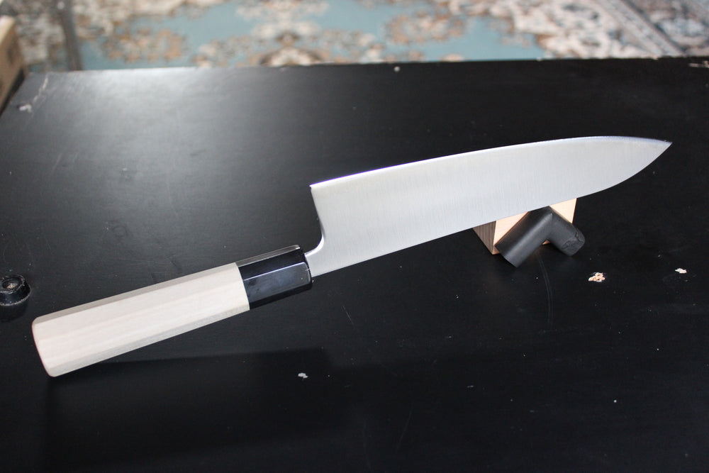 Goh Yoshihiro 210 mm (8.25 inch) Aogami super chef's knife with Saya