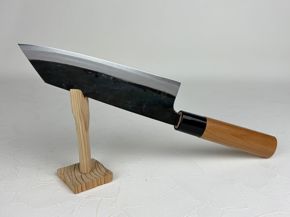 Blue steel 2 Kurouchi Kiritsuke knife 165 mm Sakura wood handle
