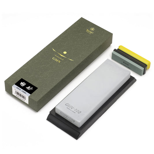 Suehiro Gokumyo GMN100 grit 10000 high density super finishing sharpening stone with dual cleaner