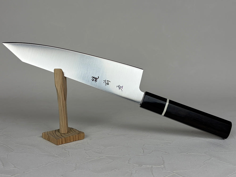 Chikuzen Samonji Ginsan Kiritsuke Gyuto Knife 205mm Ebony Octagonal Handle