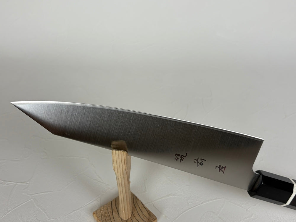 Chikuzen Samonji Ginsan Kiritsuke Gyuto Knife 205mm Ebony Octagonal Handle