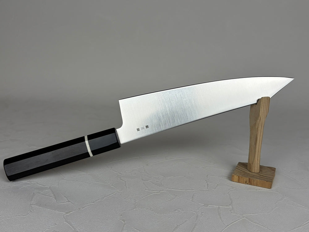 Chikuzen Samonji Ginsan Kiritsuke Gyuto Knife 205mm Ebony Octagonal Handle