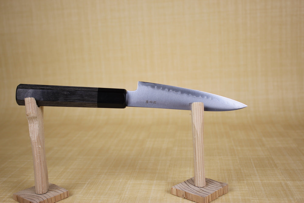 Kanjo Aogami super Petty knife 120 mm Octagon Gray Handle