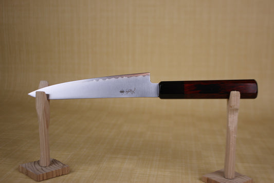 Kanjo HAP40 150 mm Petty knife Japanese style octagon Red Handle