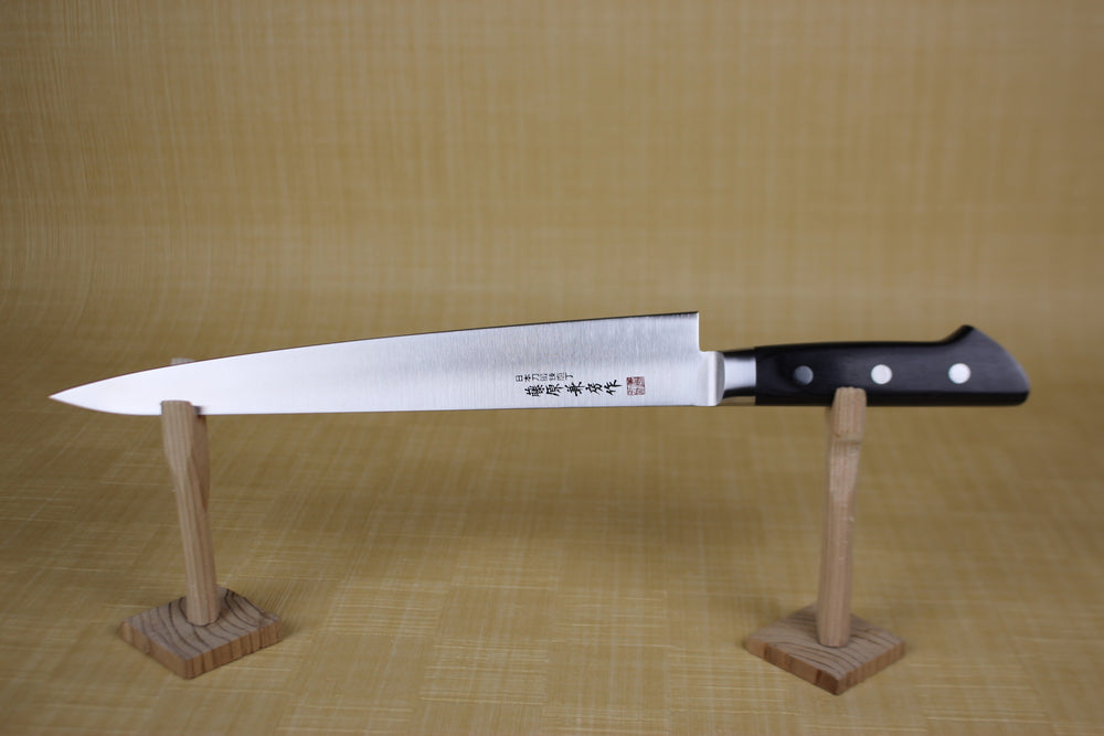 Fujiwara Kanefusa 240 mm Molybdenum steel Chefs knife Black Handle US stock