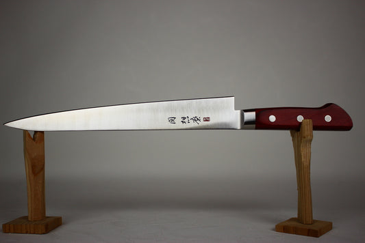 Seki Souma 240 mm Molybdenum steel Sujihiki Slicer  knife Red Handle US stock