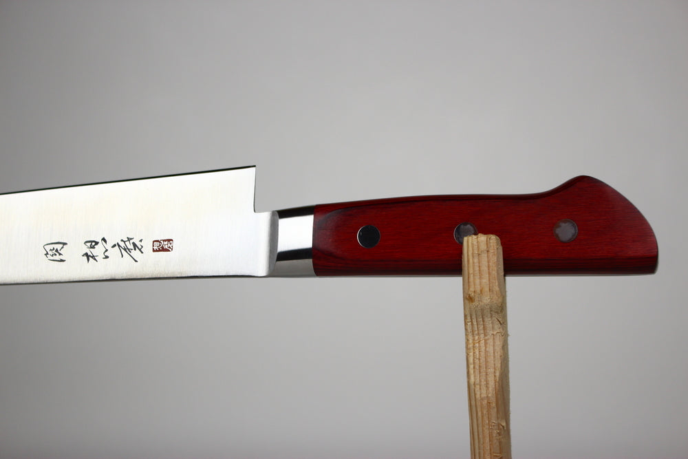 Seki Souma 240 mm Molybdenum steel Sujihiki Slicer  knife Red Handle US stock