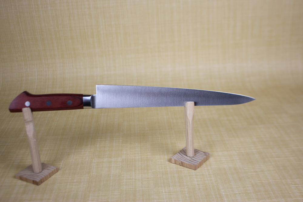 Fujiwara Kanefusa 240 mm Molybdenum steel Chefs knife Red Handle US stock