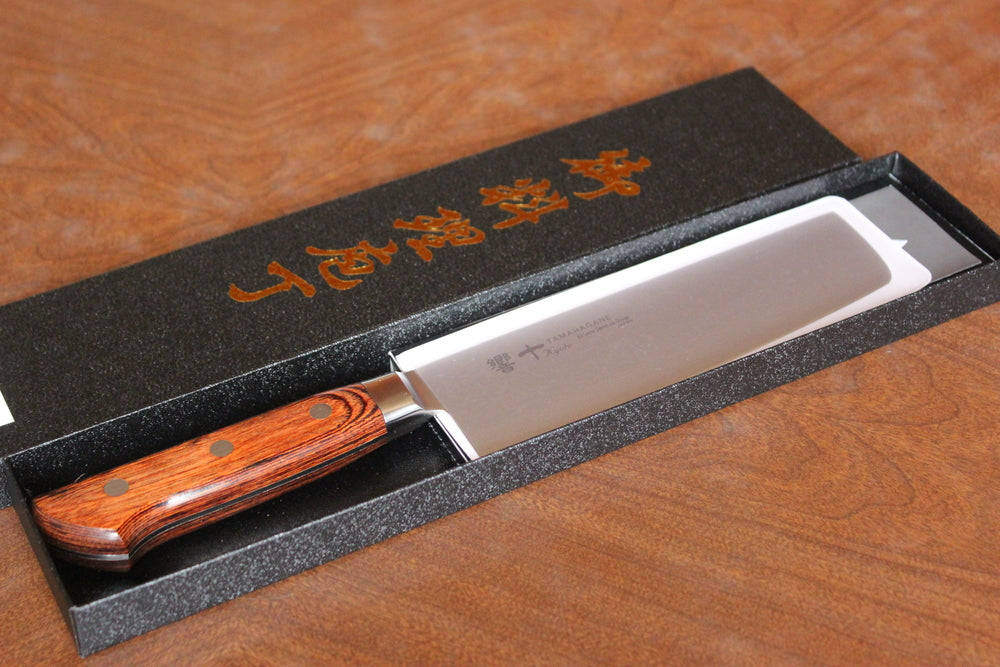 Kyoto Tamahagane 63 layer Damascus Molybdenum steel Nakiri knife 180 mm US stock