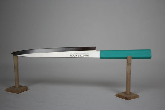 Kataoka MASTER COOK 24cm Premium Yanagiba Knife with Antibacterial Green Handle US stock