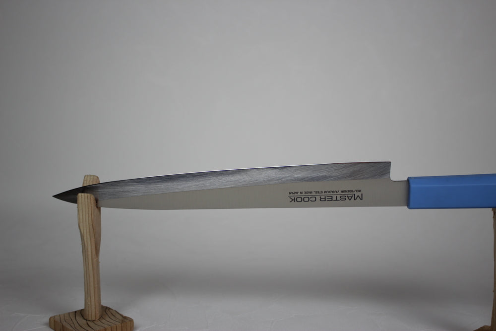 Kataoka MASTER COOK 24cm Premium Yanagiba Knife with Antibacterial Blue Handle US stock