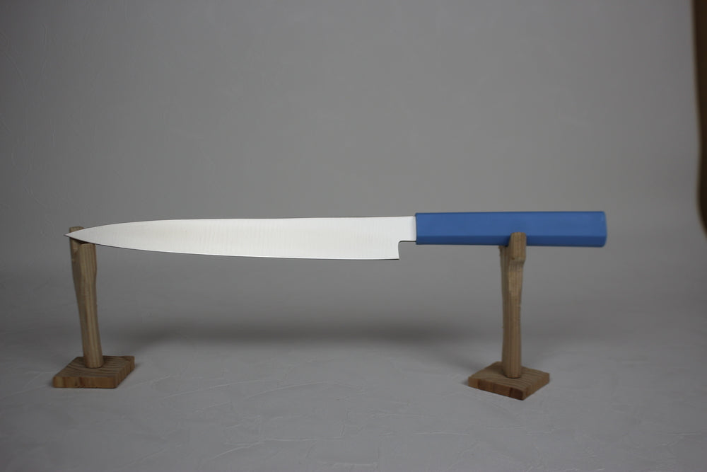Kataoka MASTER COOK 24cm Premium Yanagiba Knife with Antibacterial Blue Handle US stock
