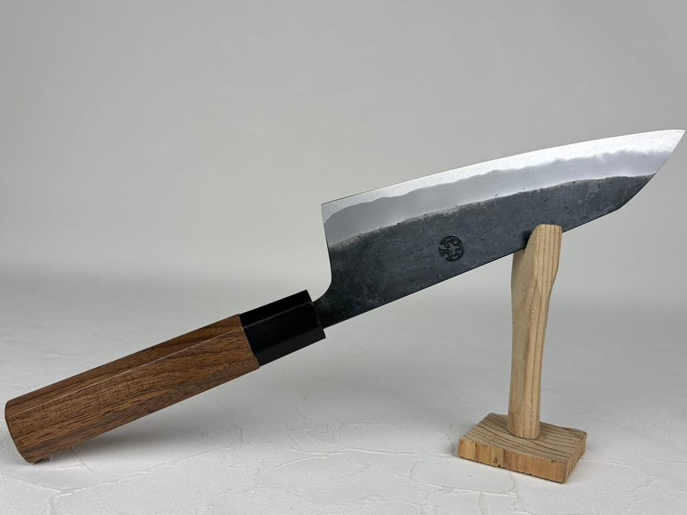 Nishida Daisuke Kurouchi Gyuto 165mm White Steel 1 Walnut Octagonal Handle