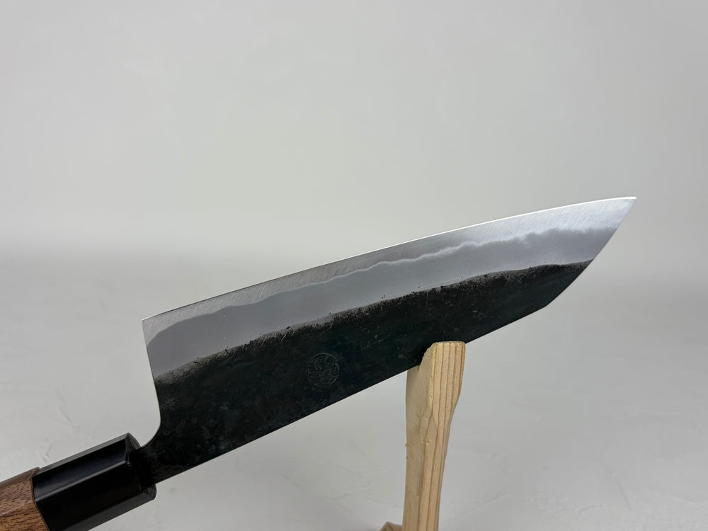 Nishida Daisuke Kurouchi Gyuto 165mm White Steel 1 Walnut Octagonal Handle