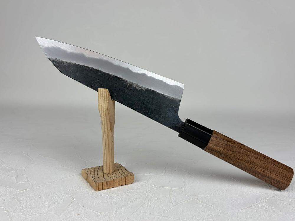 Nishida Daisuke Kurouchi Gyuto 165mm White Steel 1 Walnut Octagonal Handle