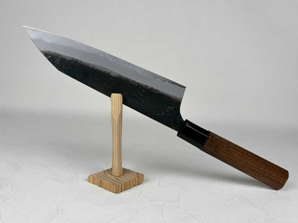Nishida Daisuke Kurouchi Gyuto 180mm White Steel 1 Walnut Octagonal Handle