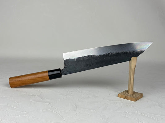 Daisuke Nishida white 2 Funayuki chef's knife 210 mm Kurouchi hand forge welding