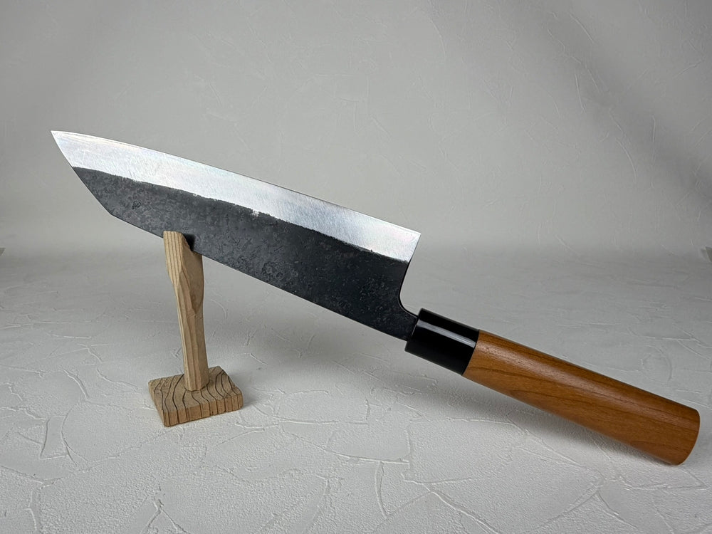 Daisuke Nishida white 2 Funayuki chef's knife 210 mm Kurouchi hand forge welding