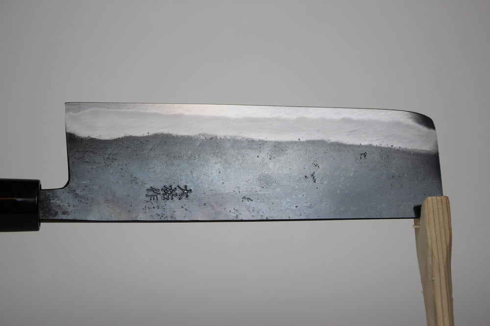 Daisuke Nishida white 1 Nakiri knife 170 mm Kurouchi hand forge welding