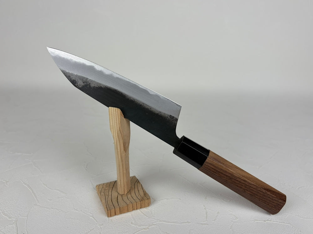 Nishida Daisuke Kurouchi Petty 130mm White Steel 1 Walnut Octagonal Handle