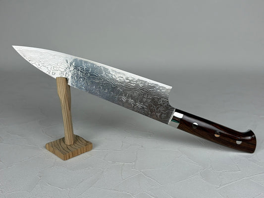 Takeshi Saji R2 SG2 Diamond Damascus Gyuto Chef Knife 210mm Ironwood