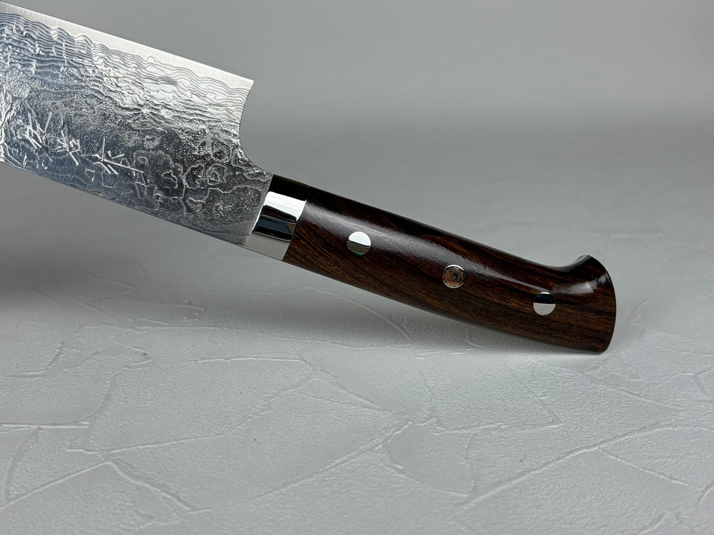 Takeshi Saji R2 SG2 Diamond Damascus Gyuto Chef Knife 210mm Ironwood